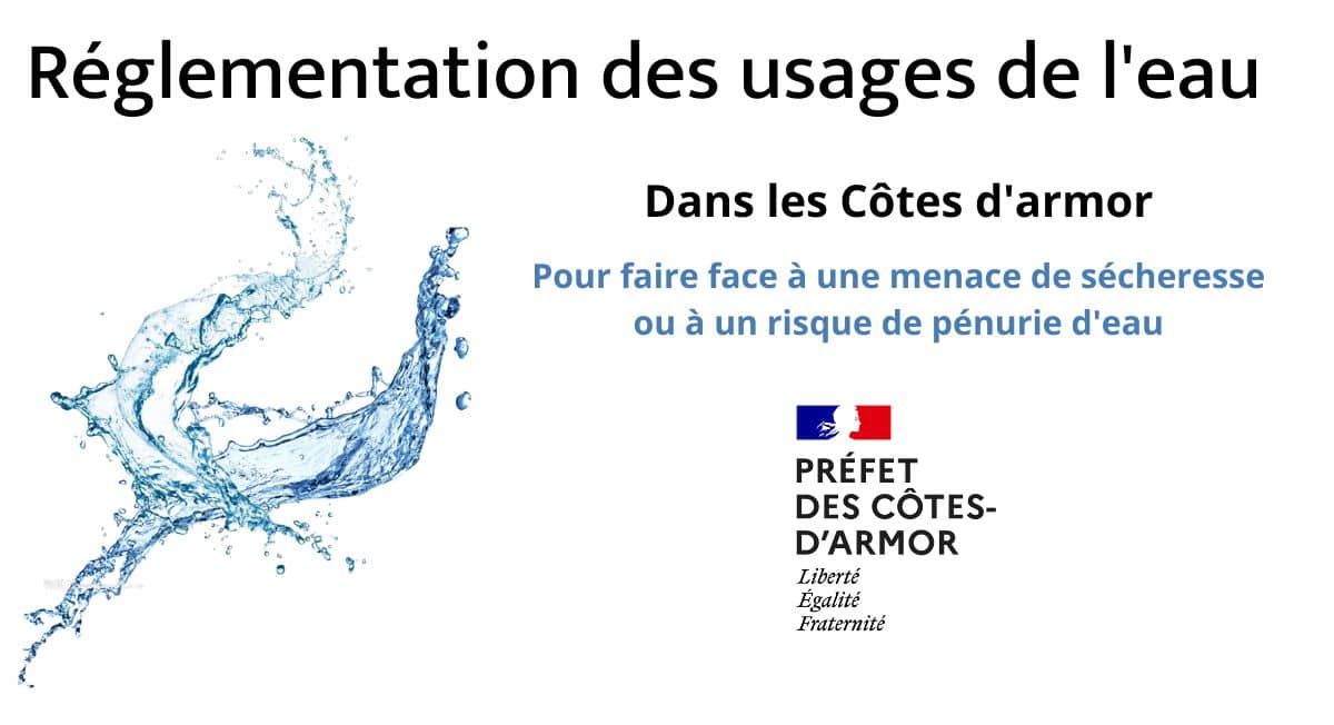 Lire la suite à propos de l’article Passage en « alerte sécheresse » dans les Côtes-d’Armor : règlementation des usages de l’eau